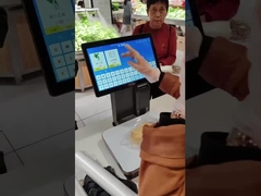 Efficiënte AI Point Of Sale Scale met 32 GB dataopslag 5 kg bruto gewicht